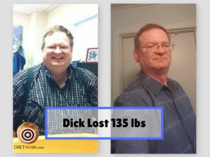 Dick Hawks lost 135 pounds
